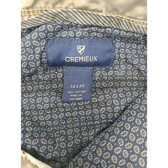 Cremieux Khaki Pants Men's Size 34x30 Straight Leg Flat Front - Picture 4 of 6